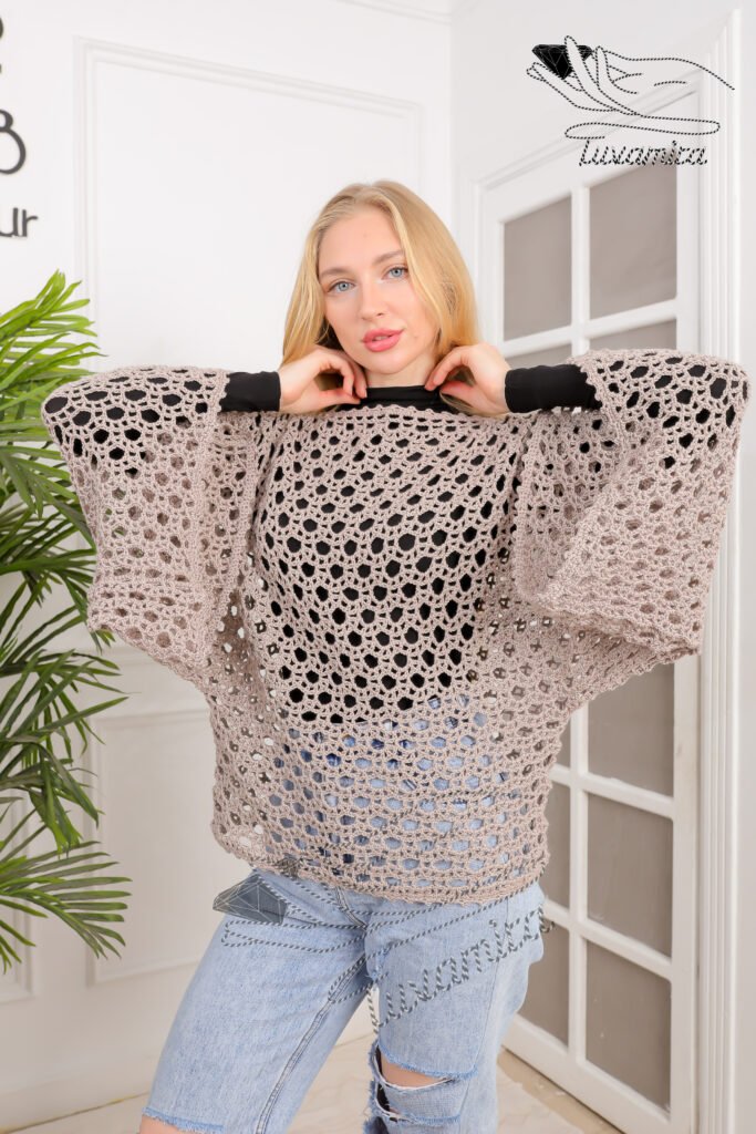 Winter Crochet pullover Handmade pullover