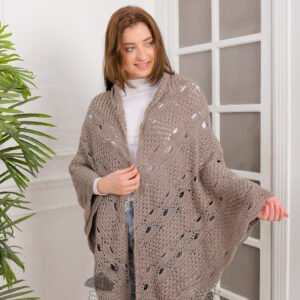 winter crochet triangle shawl