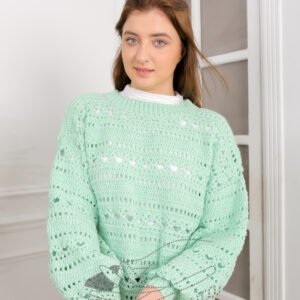 winter crochet pullover