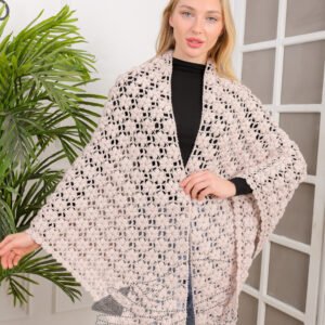 winter crochet triangle shawl