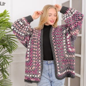 Winter Crochet short Cardigan