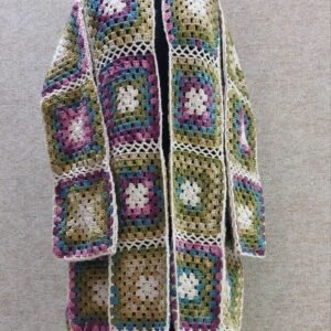 winter crochet long cardigan