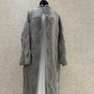 winter crochet long cardigan