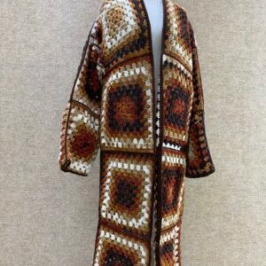 winter crochet long cardigan