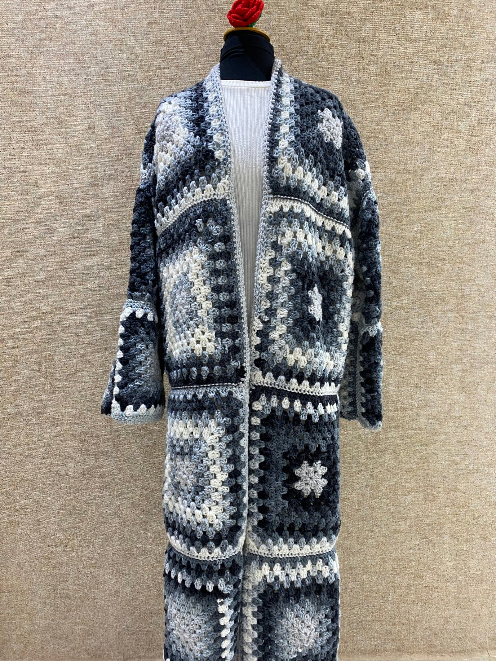 winter crochet long cardigan winter crochet long cardigan