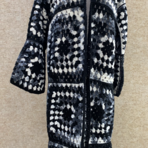 winter crochet long cardigan
