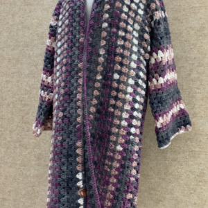 winter crochet long cardigan