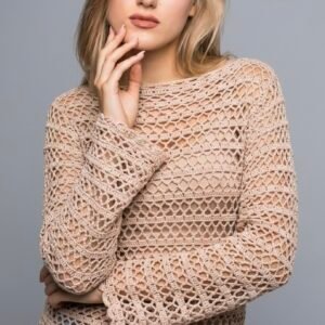 Summer crochet handmade blouse