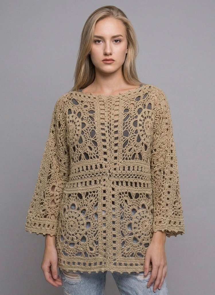 summer Crochet handmade blouse summer Crochet handmade blouse