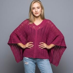 Summer crochet handmade poncho